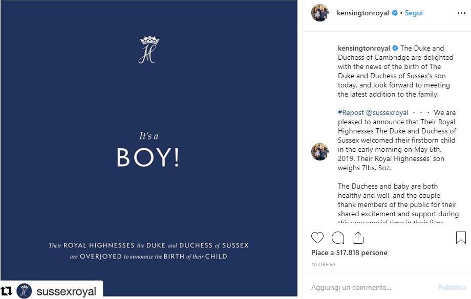 © instagram  | William e Kate