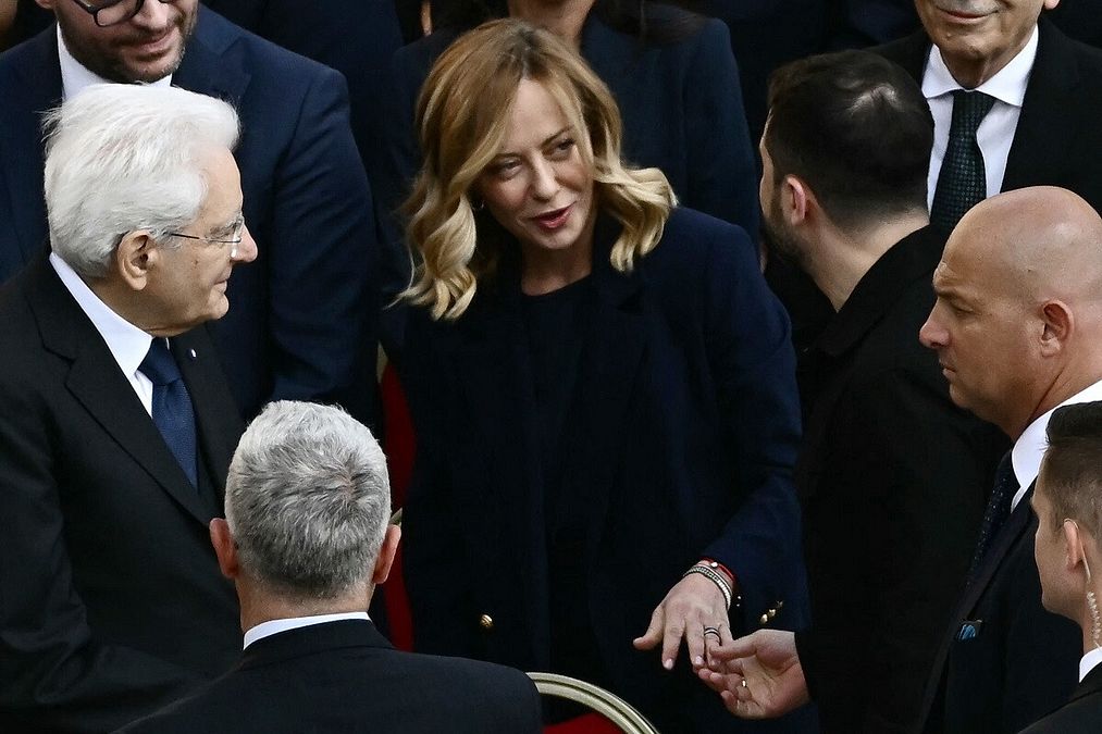 © Afp  | Il presidente della Repubblica Mattarella e il presidente del Consiglio Meloni con il presidente ucraino Zelensky