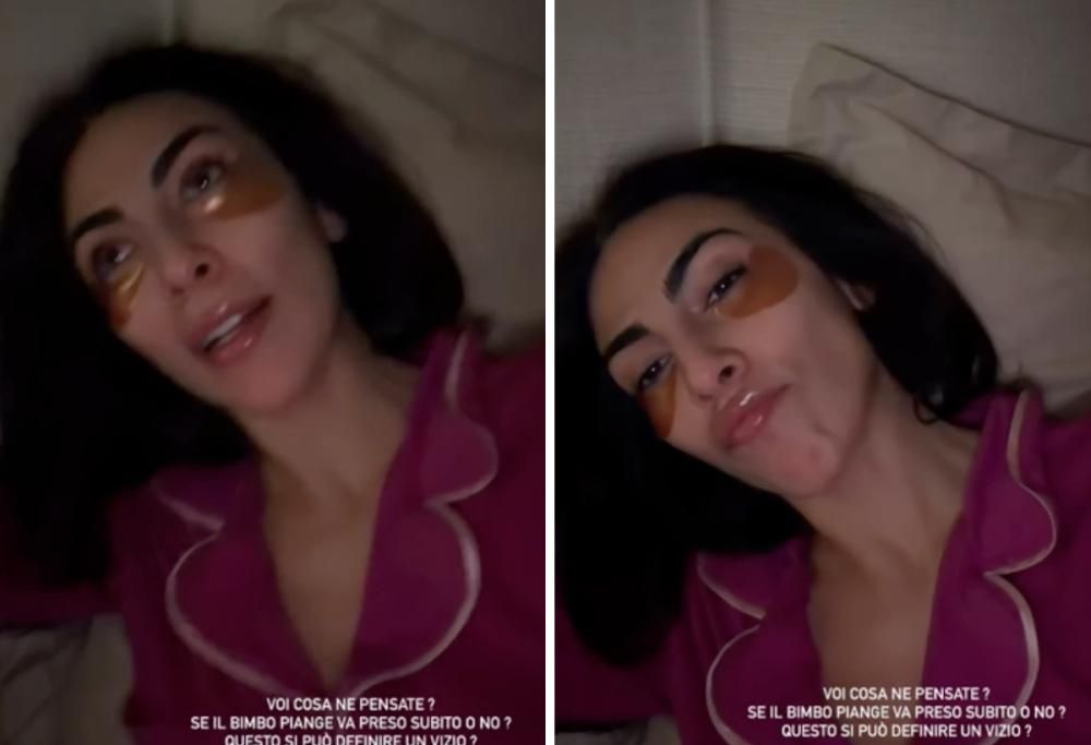 Giulia Salemi e la maternità: “Non ce la faccio a sentirlo piangere”