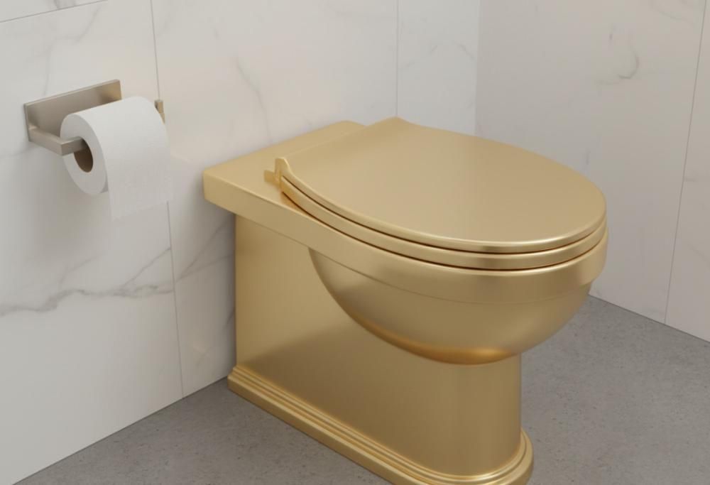 All’asta per 10 milioni il water con 100 kg d’oro di Cattelan