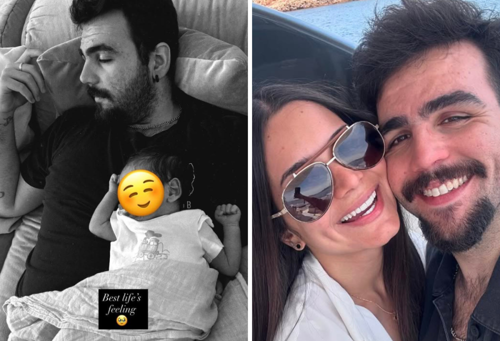 Ignazio Boschetto diventa papà: la prima foto col figlio Gabriele