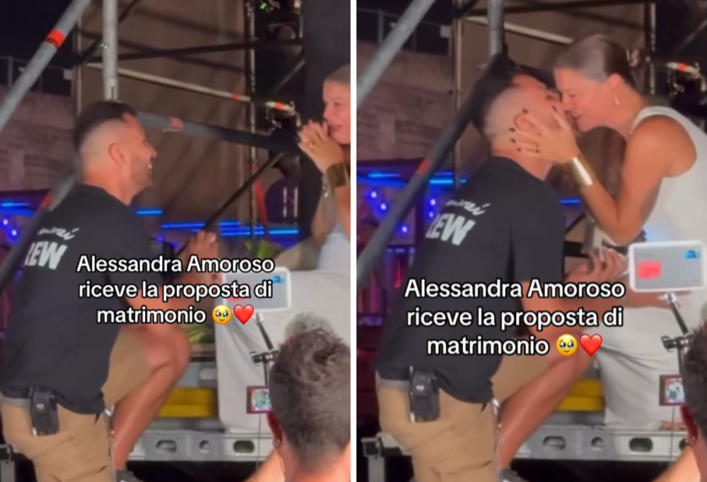 Alessandra Amoroso, proposta di matrimonio sul palco durante il tour