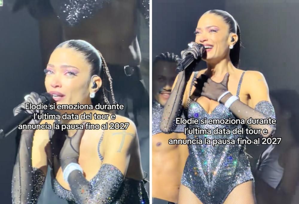 Elodie in lacrime: “Ho scelto di fermarmi per un po’ dai concerti”
