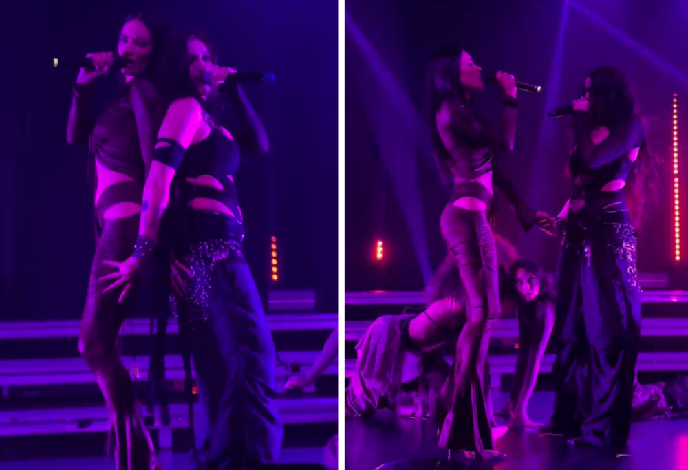 Gaia ed Elodie insieme sul palco: il video del duetto al Fabrique