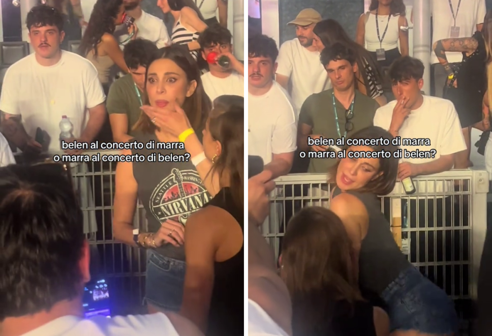 Belen Rodriguez e Olly insieme al live di Marracash, c’è qualcosa?