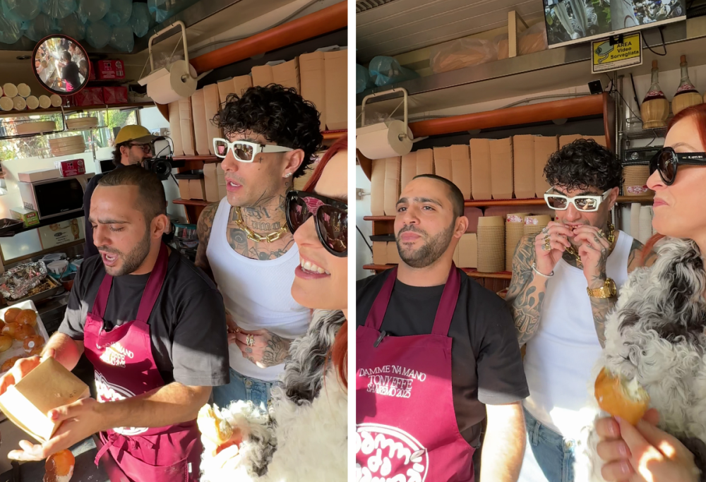 Tony Effe, maritozzi ai fan a Sanremo con un orologio costosissimo