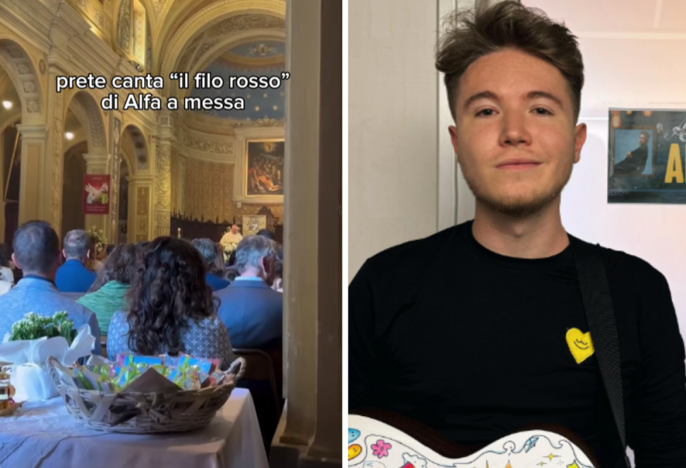 Il prete canta “Il filo rosso” durante la messa: Alfa reagisce così