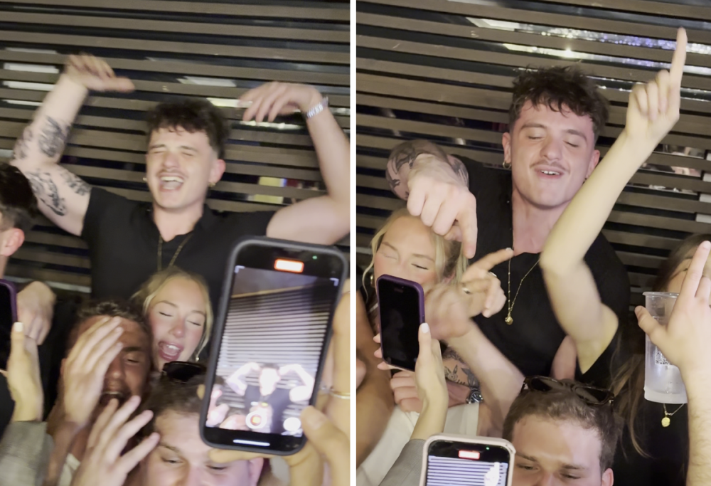 Olly canta “Balorda nostalgia” con alcuni amici e si commuove