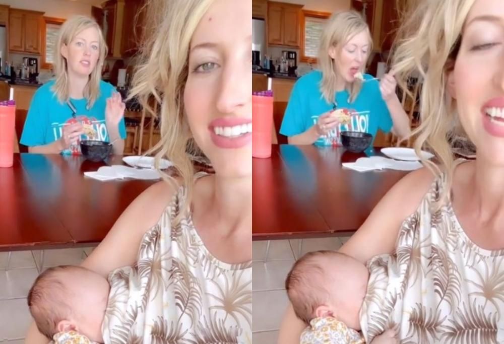 Allatta il figlio della sorella: “Non ci vedo niente di male”