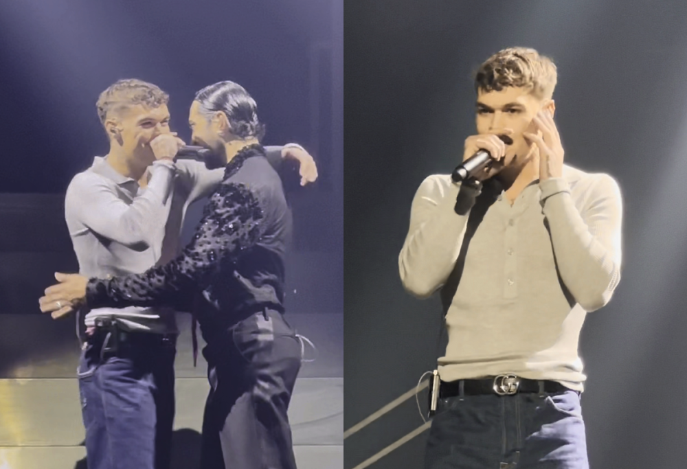 Blanco irrompe sul palco di Milano al concerto di Mahmood: il duetto