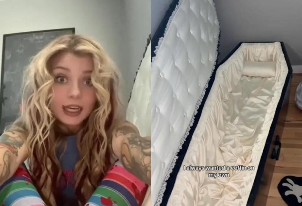 “Dormo in una bara: è così comodo, ha 4 pollici di memory foam”