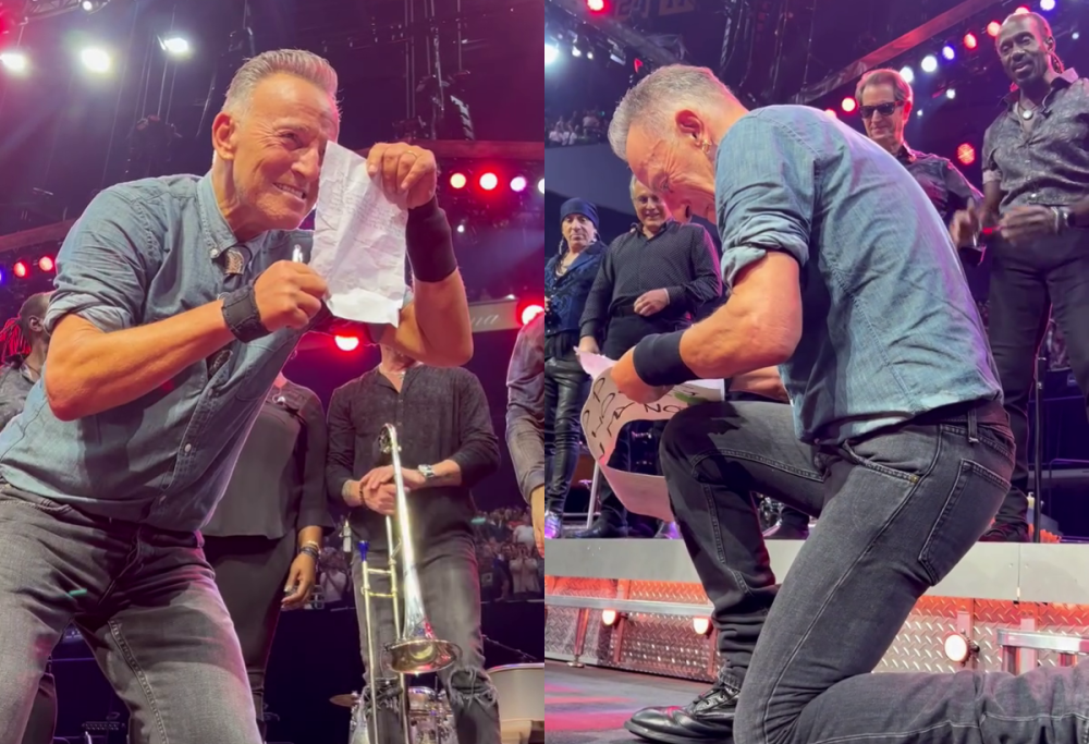 Springsteen firma la giustifica ad una fan che ha saltato la scuola