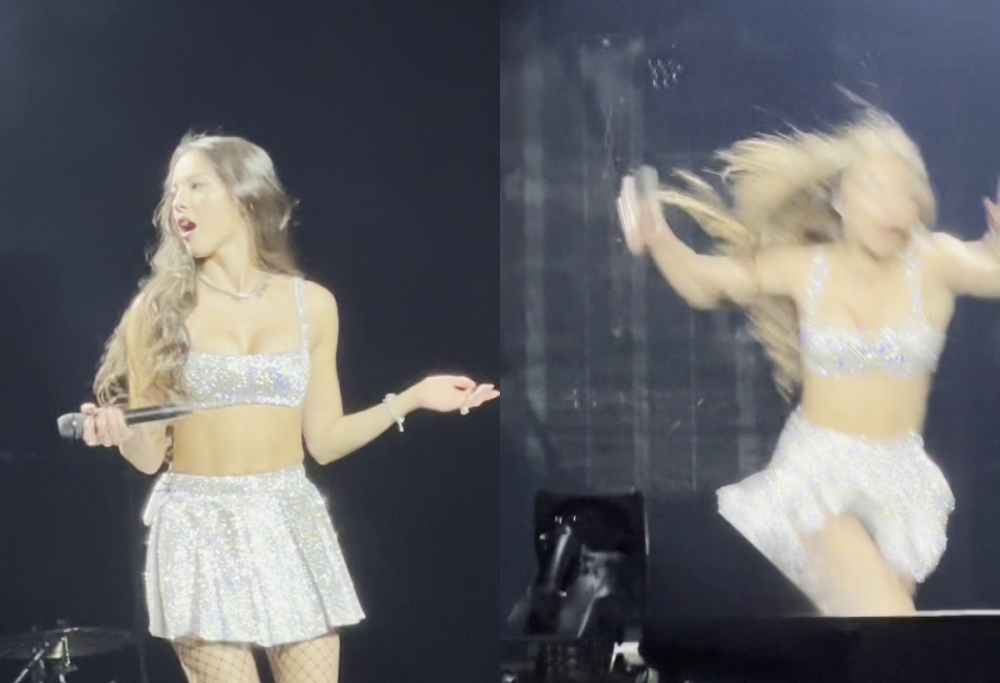 Olivia Rodrigo cade in una botola mentre si esibisce: “Sto bene!”