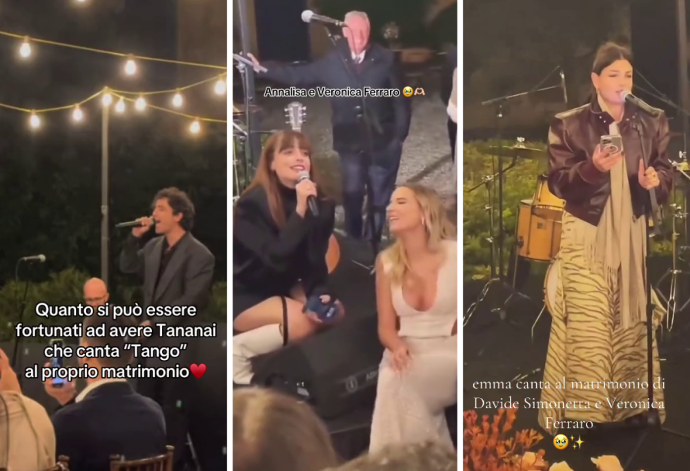 Davide Simonetta e Veronica Ferraro: tanta musica e vip al matrimonio