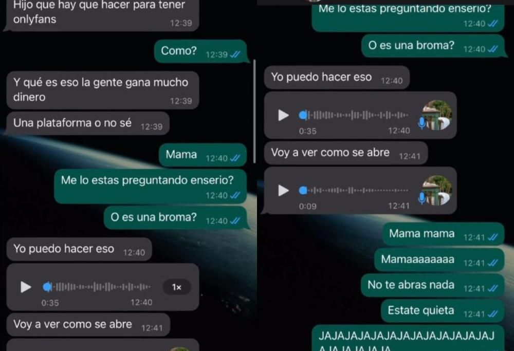 Mamma vuole aprire un canale OnlyFans e chiede aiuto al figlio