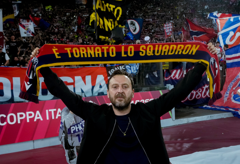 Il Bologna vince la Coppa Italia, Cremonini: “Per il mio babbo”