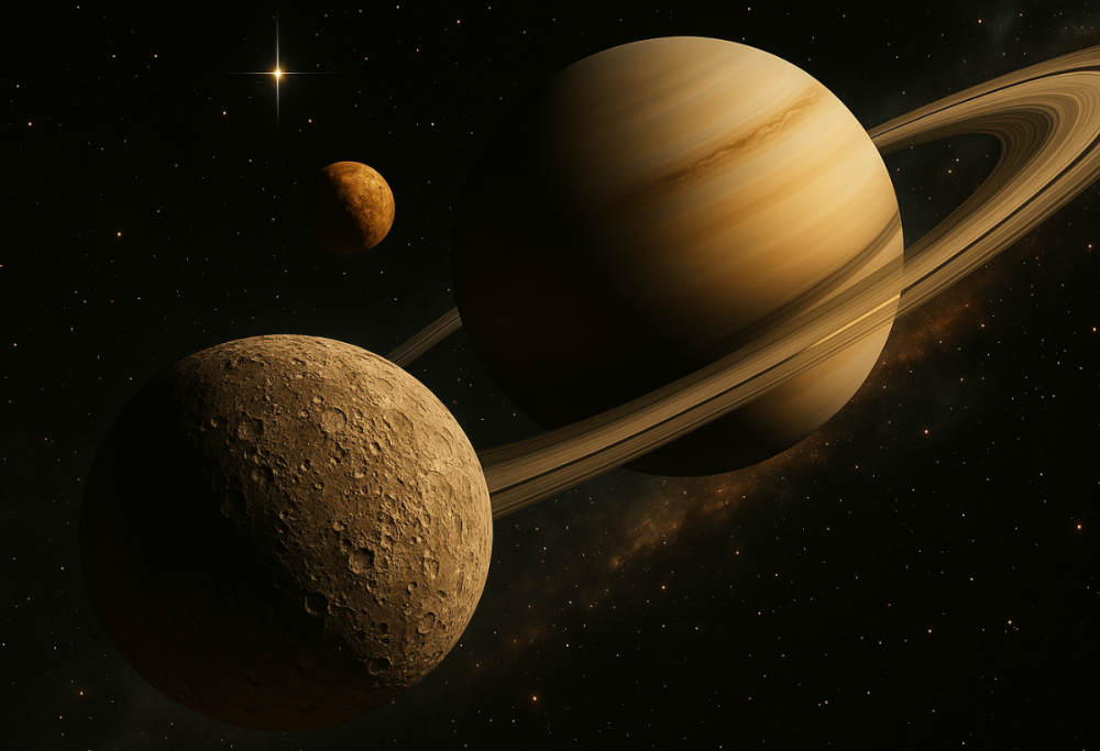 Il 10 aprile Mercurio e Saturno saranno incredibilmente vicini