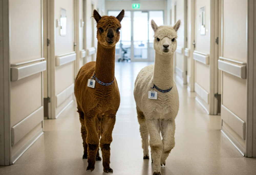 Alpaca nelle case di riposo: la pet therapy che aiuta gli anziani