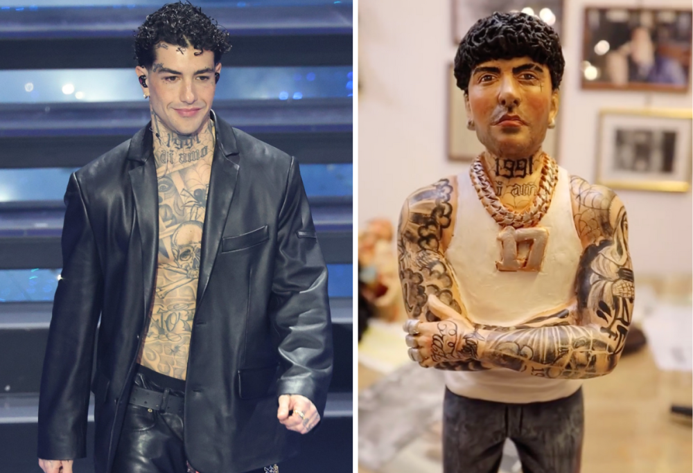 A San Gregorio Armeno boom di vendite di statuine di Tony Effe