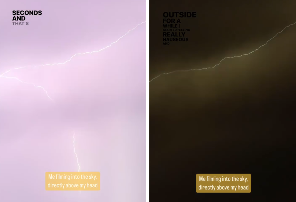 “Mi ha colpito un fulmine: i miei occhi non sono più gli stessi”