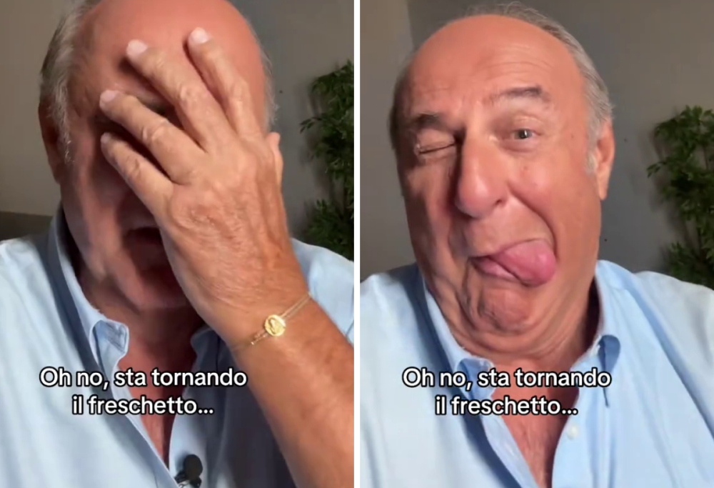 Gerry Scotti sempre più virale su TikTok: spopola il trend “Oh no…”