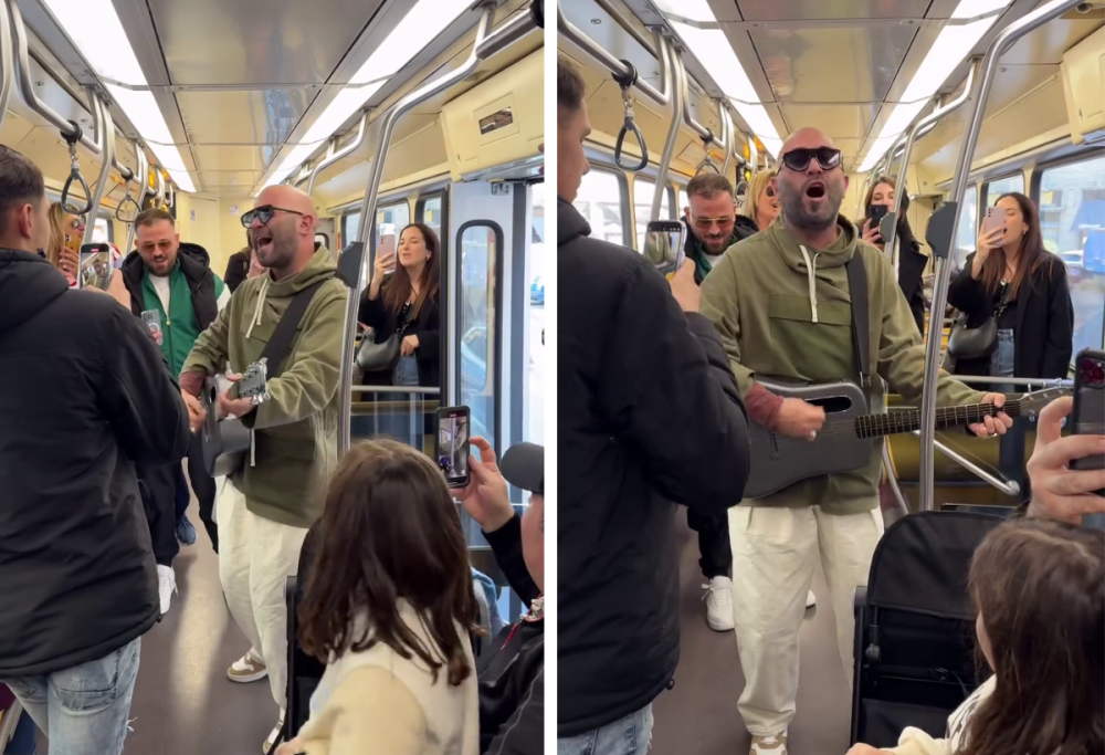 Giuliano Sangiorgi, esibizione inaspettata sul tram 16: il video