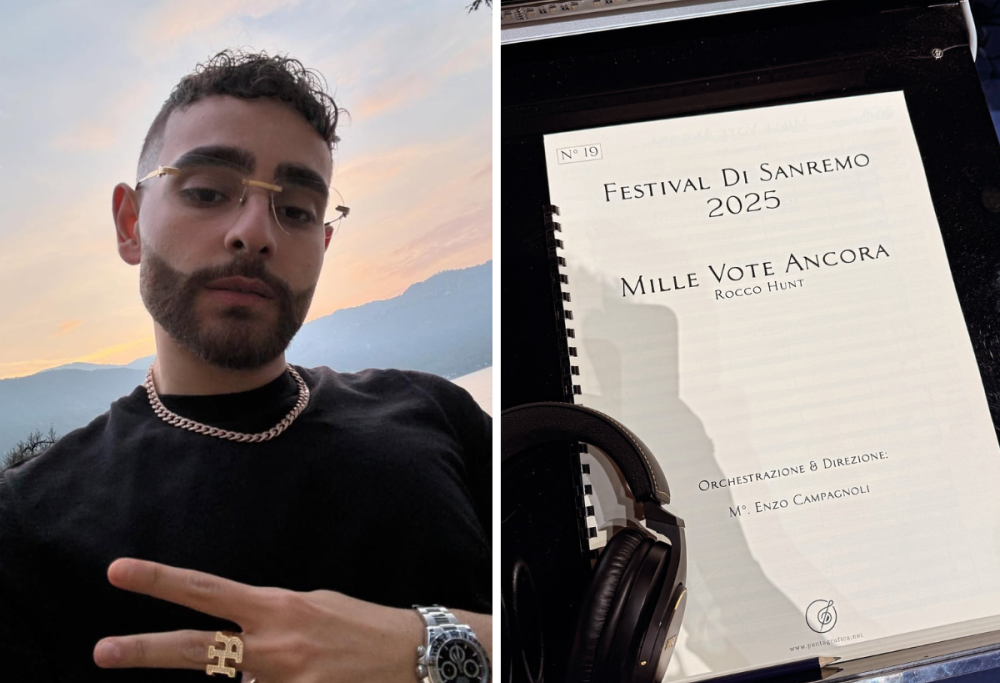 Rocco Hunt, spoiler sul Festival di Sanremo 2025 su Instagram