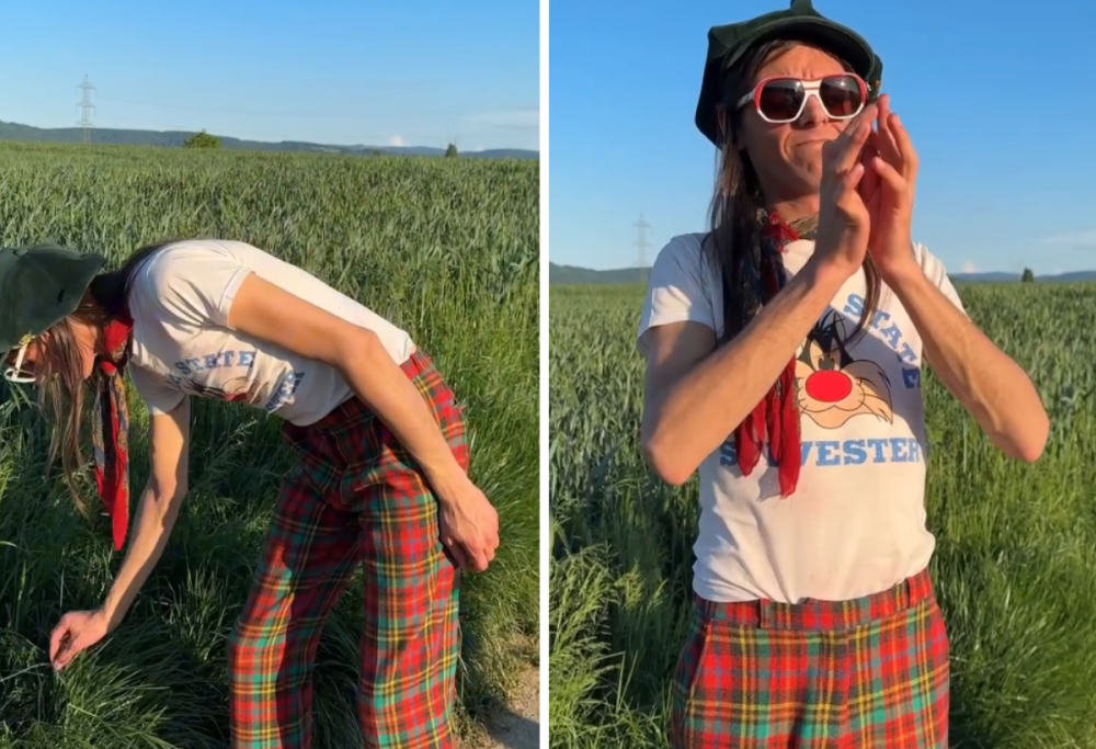 Lucio Corsi suona un filo d’erba: il suo video tutorial è virale