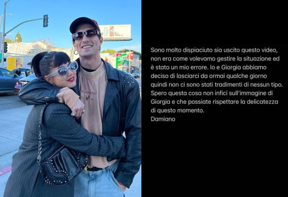 Damiano dei Måneskin bacia un’altra: “Io e Giorgia ci siamo lasciati”