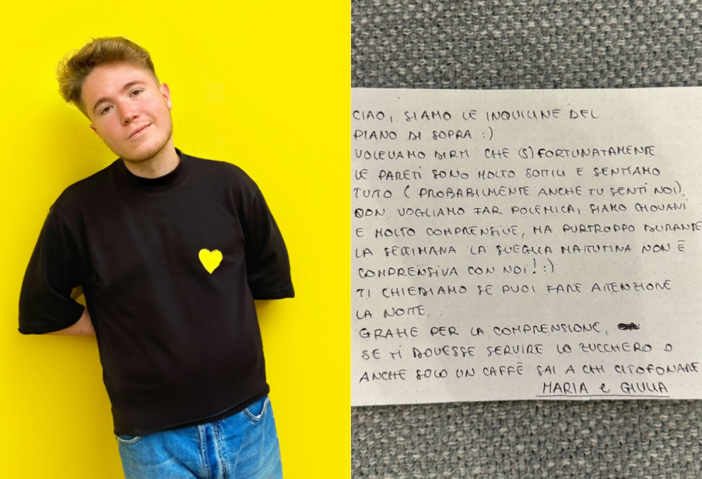 Alfa, il biglietto delle vicine: “Fai più attenzione la notte”