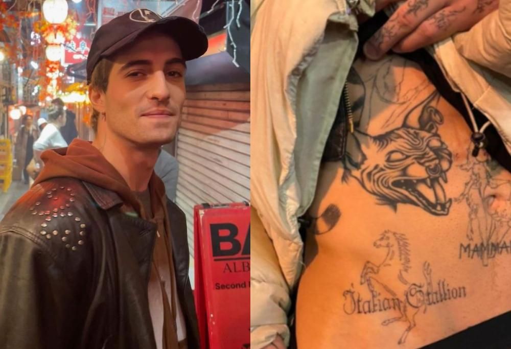 Damiano David, arriva il nuovo tatuaggio ispirato a un film erotico