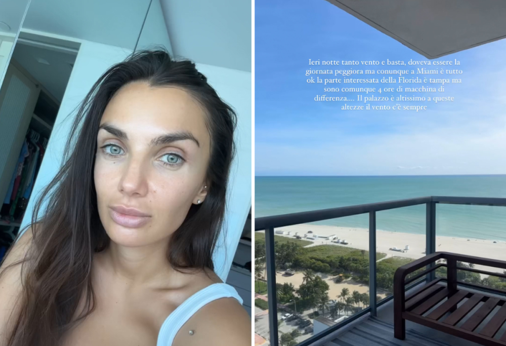 Elettra Lamborghini sorprende: “Uragano Milton? A Miami c’è il sole”