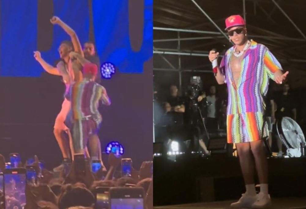 Sfera Ebbasta e l’invasione di palco da parte di un fan: il video