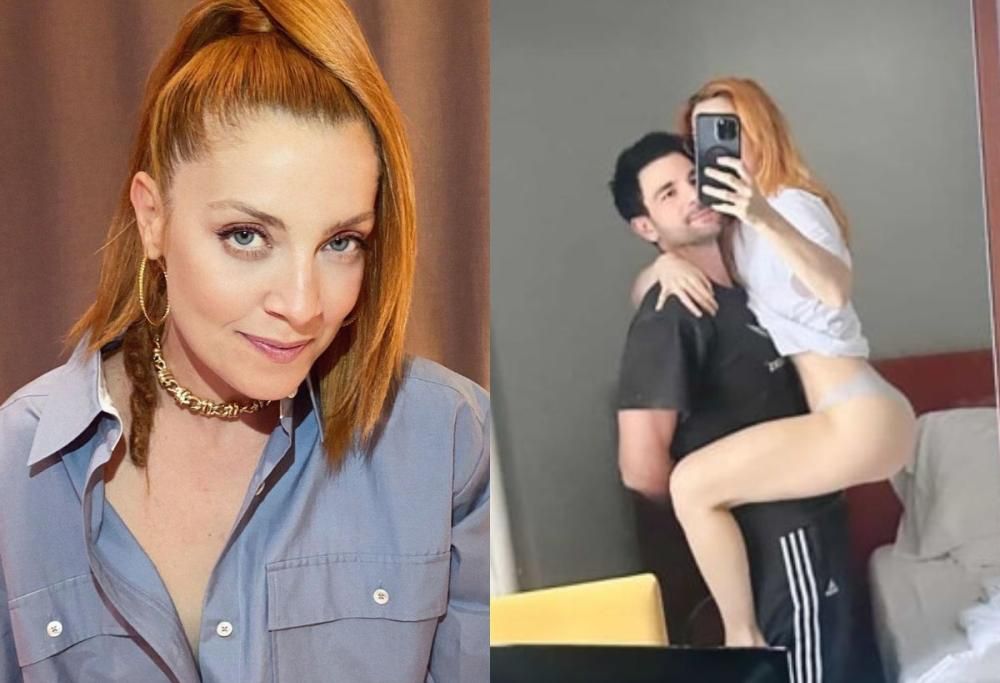 Noemi augura un felice 2024 con una rara foto hot con il marito