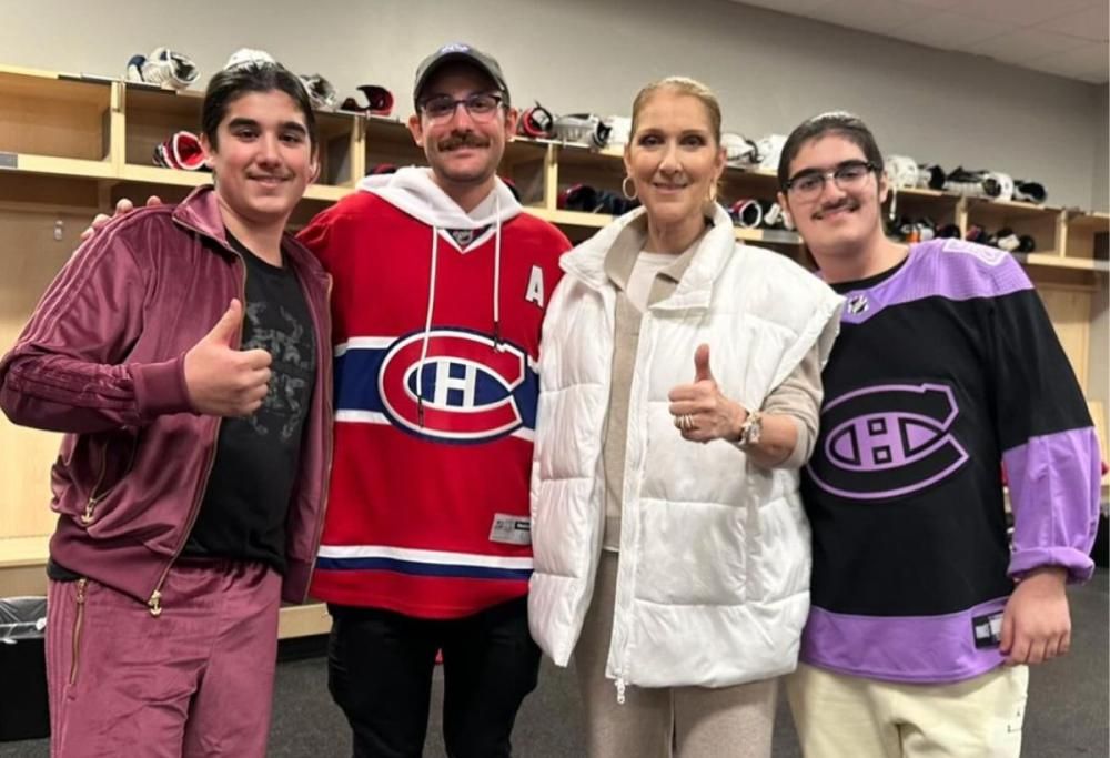 Celine Dion si mostra con i figli in pubblico dopo la malattia