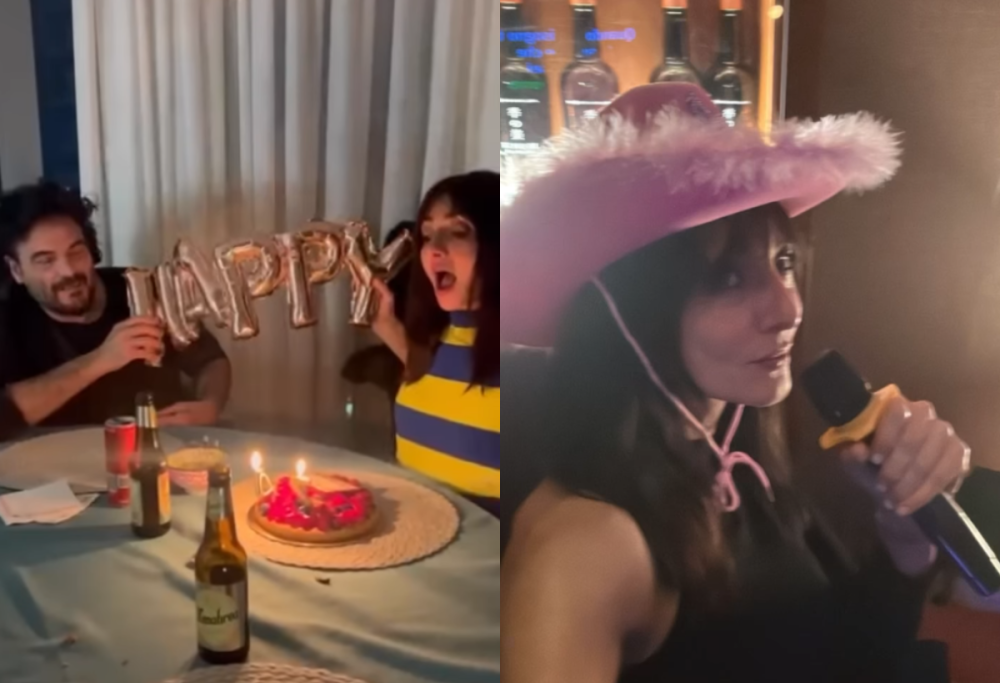 Ambra Angiolini, festa di compleanno a sorpresa: c’è anche Renga