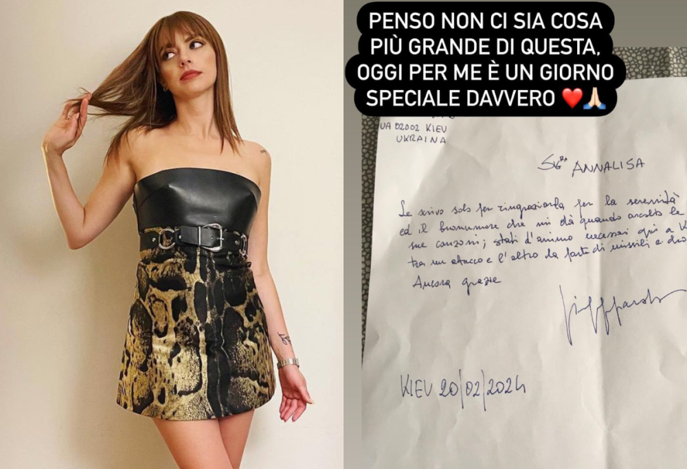 Annalisa, la toccante lettera che le è arrivata: “Un giorno speciale”