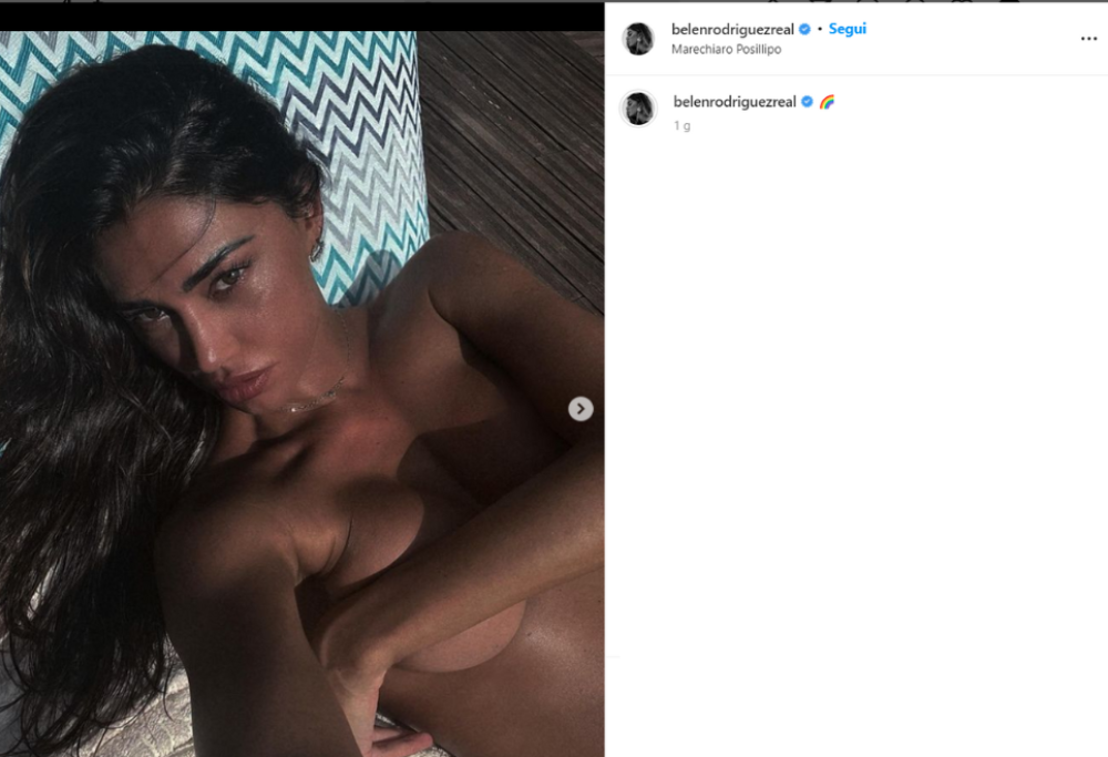 Belen Rodriguez e Stefano De Martino a Posillipo concludono la loro estate d’amore