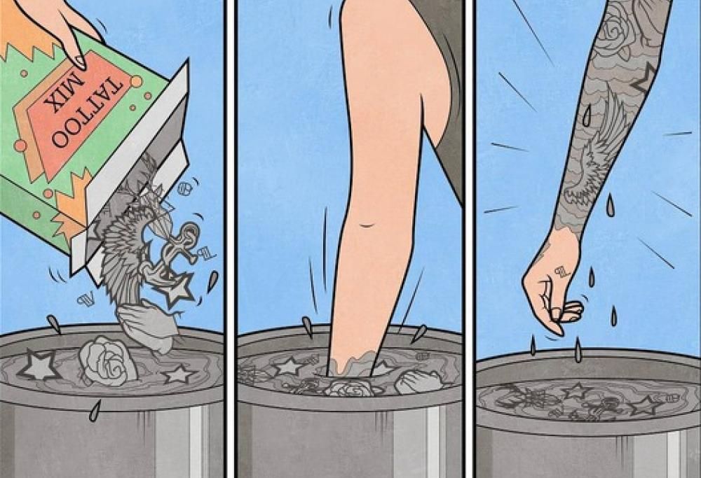 La vita quotidiana illustrata in maniera ironica e sarcastica da un artista russo