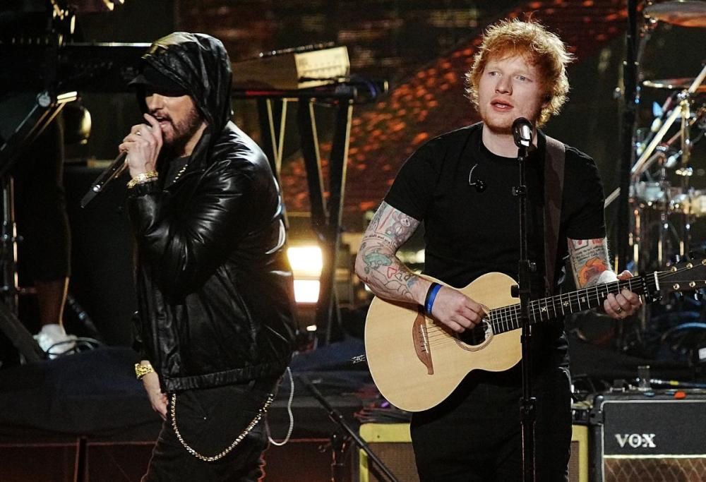 Eminem si esibisce a sorpresa durante il concerto di Ed Sheeran