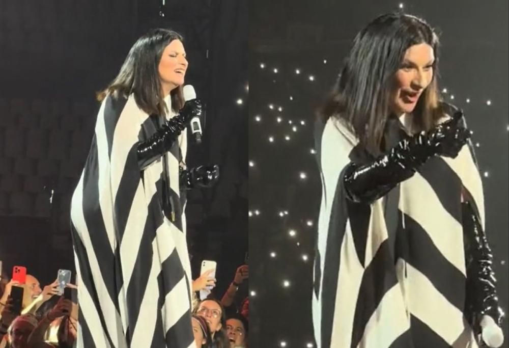 Laura Pausini si accorge di uno spettatore annoiato: ecco cosa fa