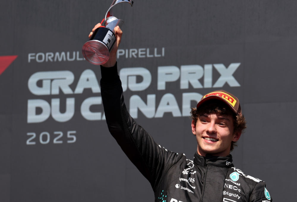 Kimi Antonelli a podio in Formula 1: è il primo della sua carriera