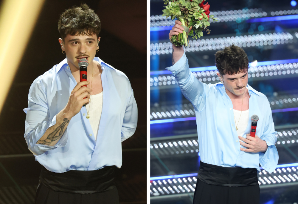 Olly emoziona con “Balorda Nostalgia”, applausi anche dall’orchestra