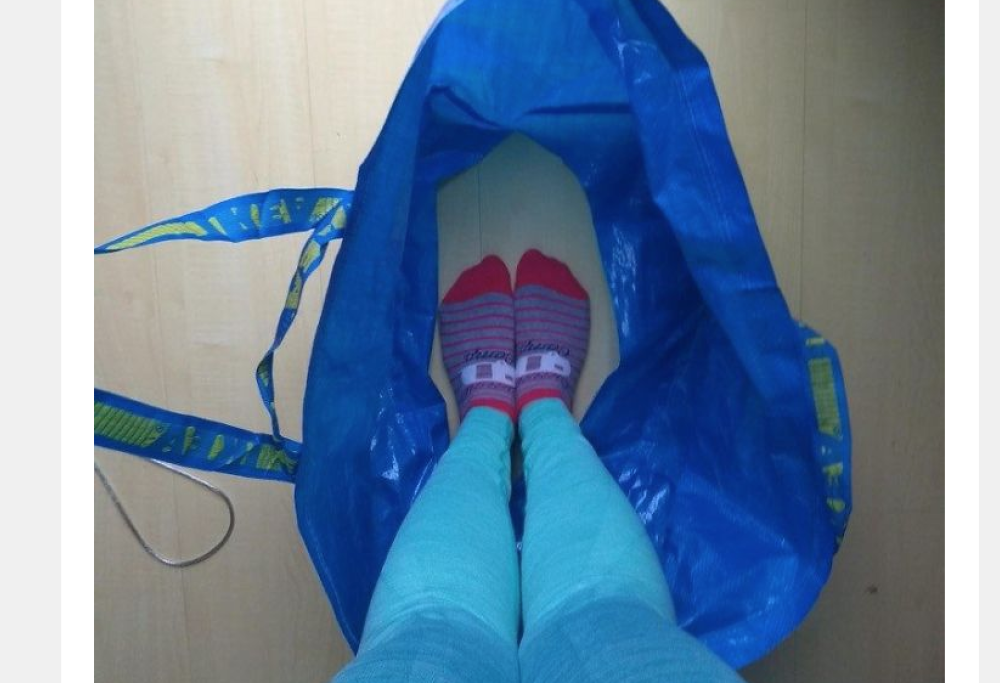 Nessuno ha mai pensato di usare la borsa Ikea così