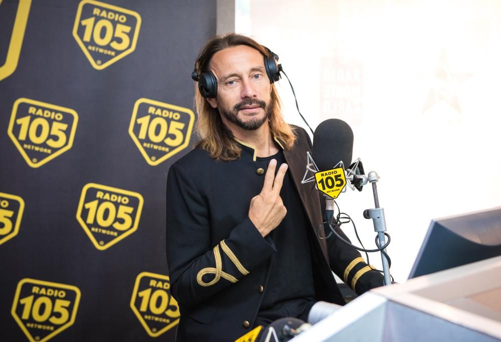 Bob Sinclar con “I Believe” a 105 Mi Casa: le foto dell’intervista