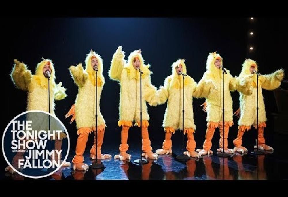 Il ritorno dei Backstreet Boys, ma questa volta vestiti da polli