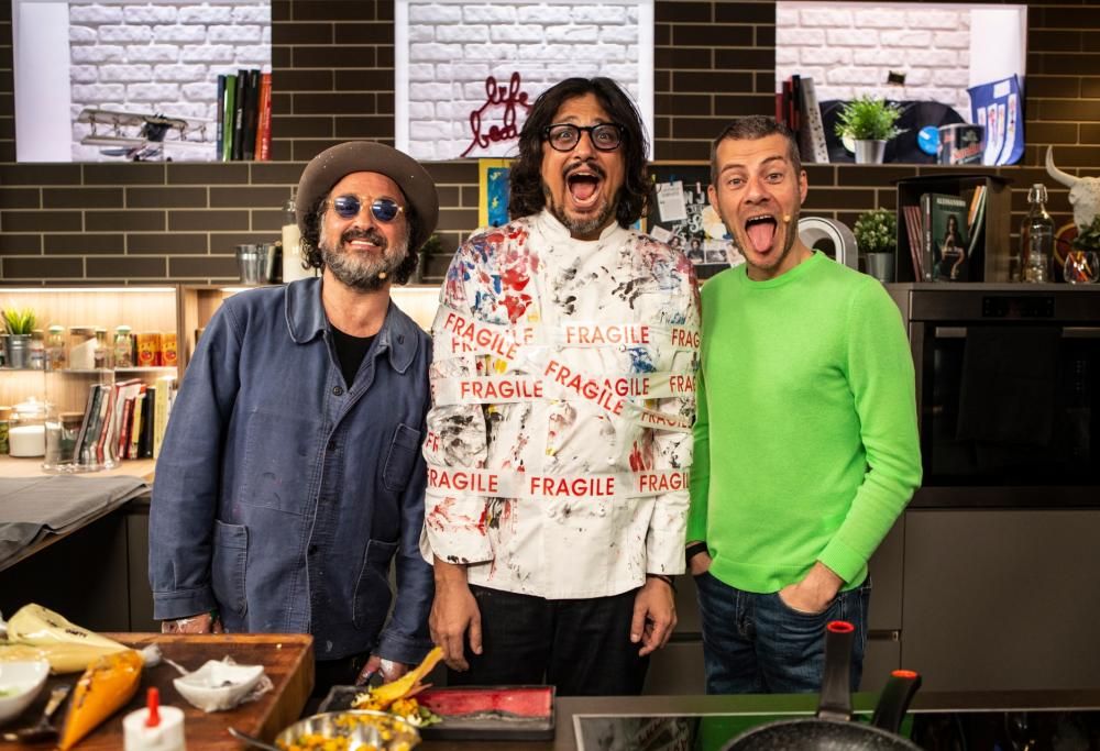 Mr. Brainwash e lo chef Alessandro Borghese insieme per una performance food & art