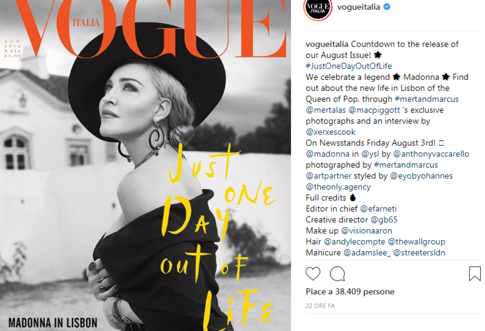 Madonna: copertina su Vogue e raccolta fondi per i suoi 60 anni