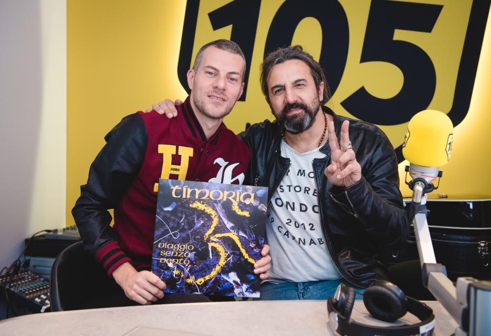 Guarda le foto dell’intervista dei Timoria a 105 Mi Casa