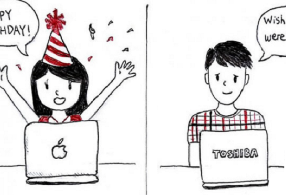 Le relazioni a distanza in 15 vignette!